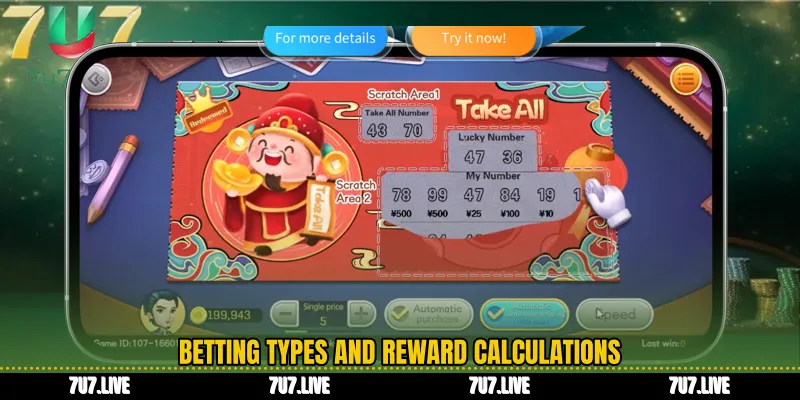 Betting Types and Reward Calculations