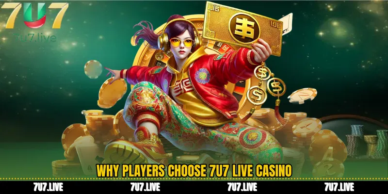 Why Players Choose 7U7 Live casino